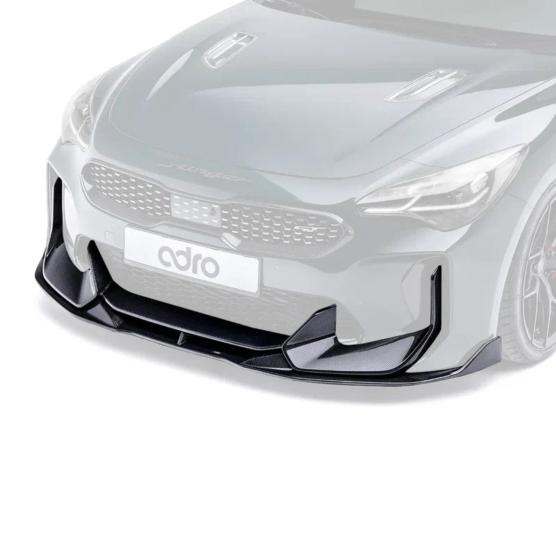 ADRO Kia Stinger (Final Edition) Carbon Fiber Upper + Lower Lip Set - Kia Stinger