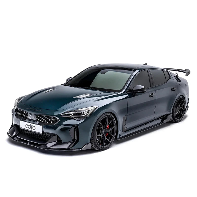 ADRO Kia Stinger (Final Edition) Carbon Fiber Upper + Lower Lip Set - Kia Stinger