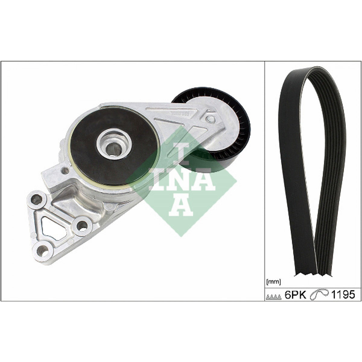 INA V-Ribbed Belt Set - Audi / VW 2.0 FSI Turbo