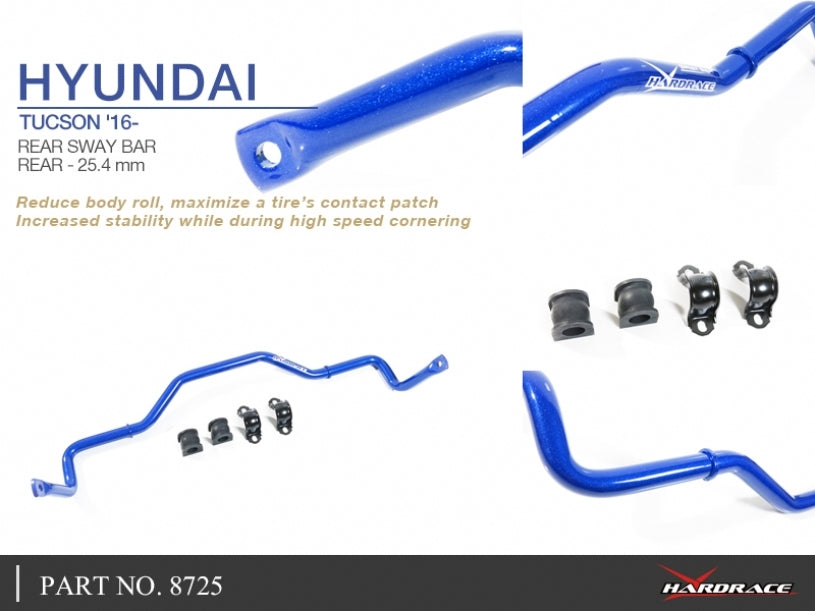 Hardrace Rear Sway Bar 25.4MM - Hyundai Tucson/Sportage 2.0L 2016+