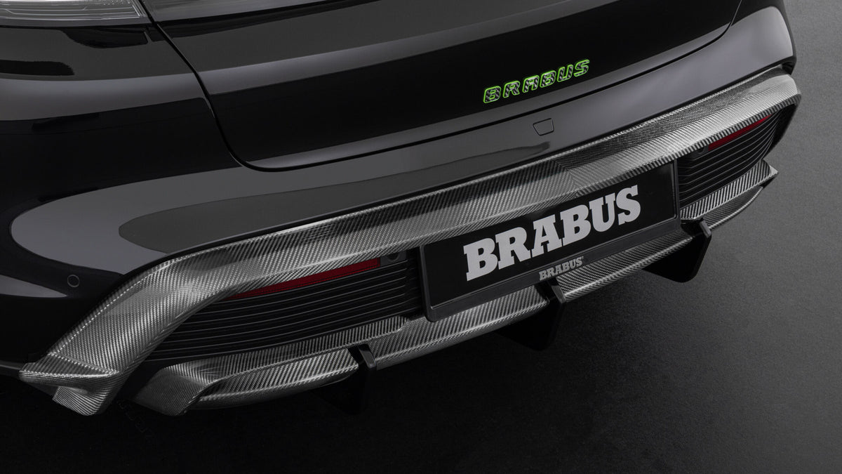 BRABUS Carbon rear skirt insert - Porsche Taycan Turbo S