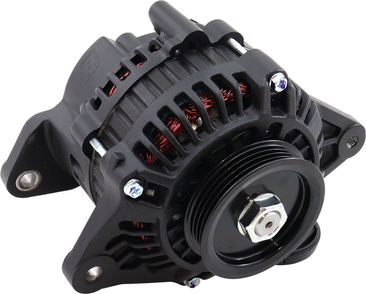Aeroflow 130 AMP High Output Direct Fit Alternator - Nissan RB20, RB25, RB26 and RB30 Engine Series