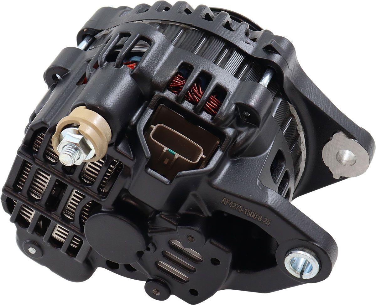 Aeroflow 130 AMP High Output Direct Fit Alternator - Black Finish - Mitsubishi Lancer Evolution 4-9