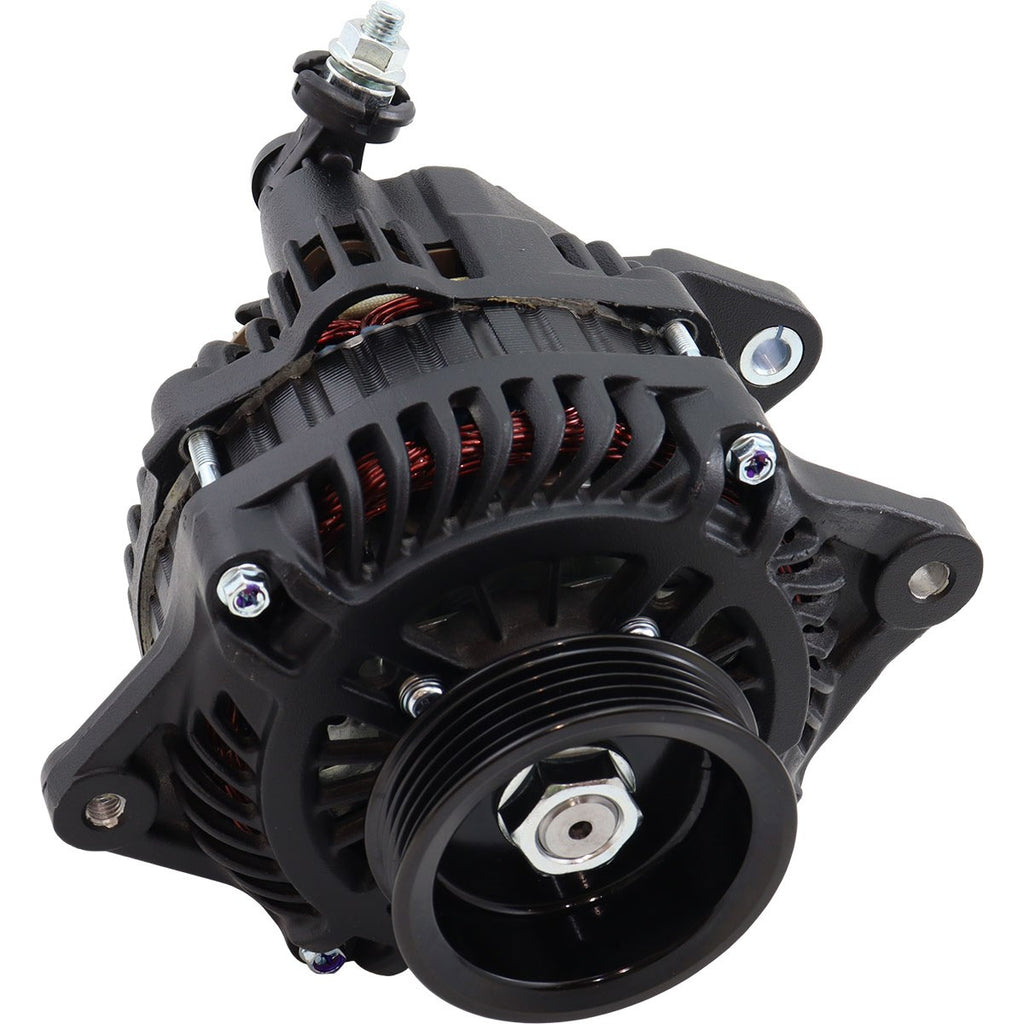 Aeroflow 120 AMP High Output Direct Fit Alternator - Black Finish - Subaru Impreza WRX/STI EJ20 EJ25 Engine Series