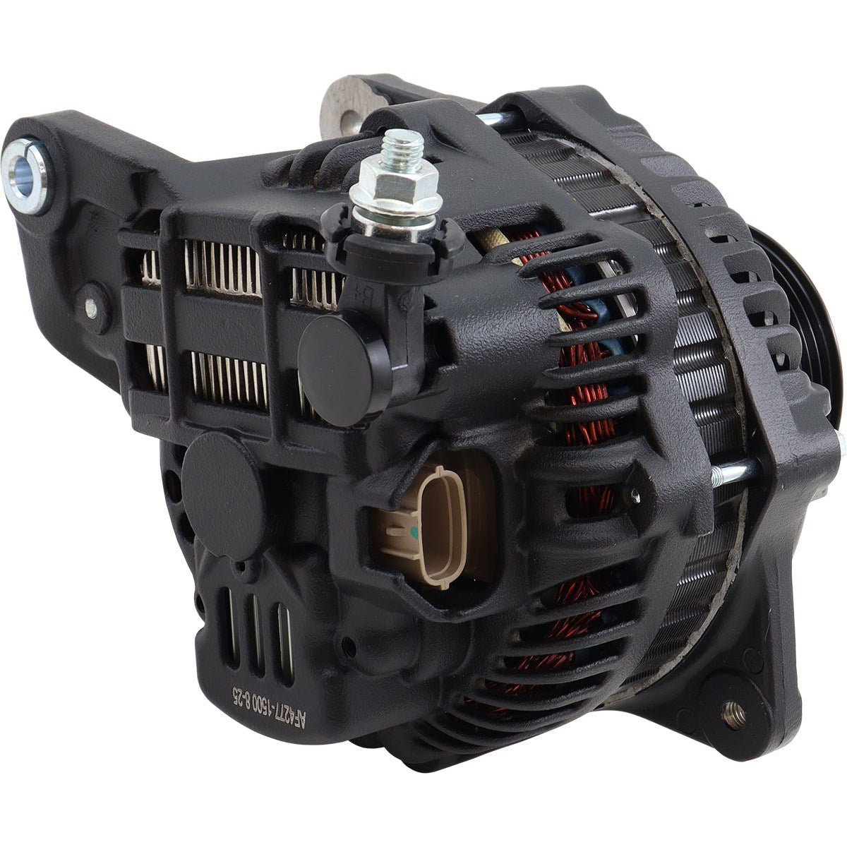 Aeroflow 120 AMP High Output Direct Fit Alternator - Black Finish - Subaru Impreza WRX/STI EJ20 EJ25 Engine Series
