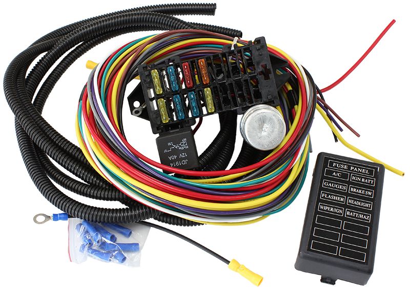 Aeroflow Complete Universal 8 Circuit Wiring Harness Kit - Universal