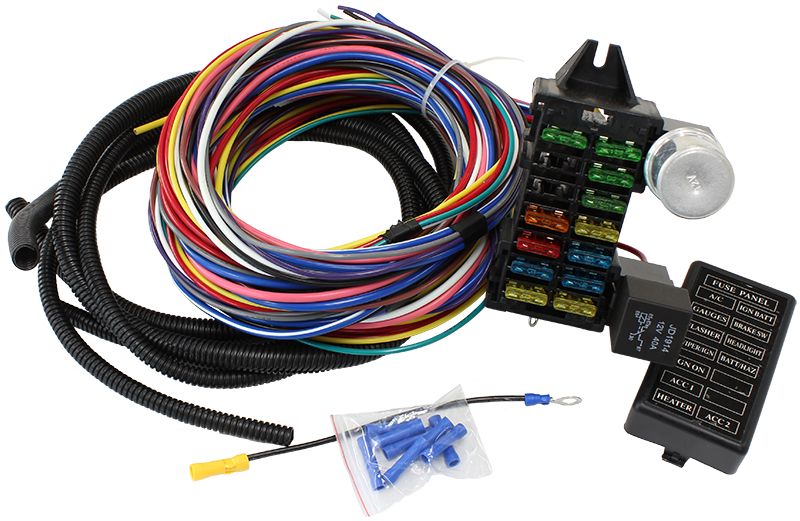 Aeroflow Complete Universal 12 Circuit Wiring Harness Kit - Universal