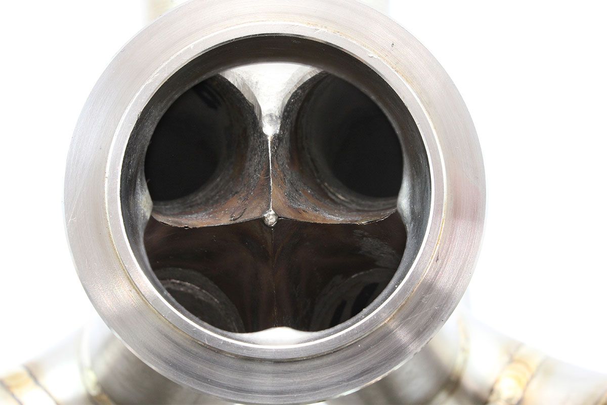 Aeroflow / Boosted Nissan SR20 V-Band High Mount Stainless Steel Turbo Manifold
