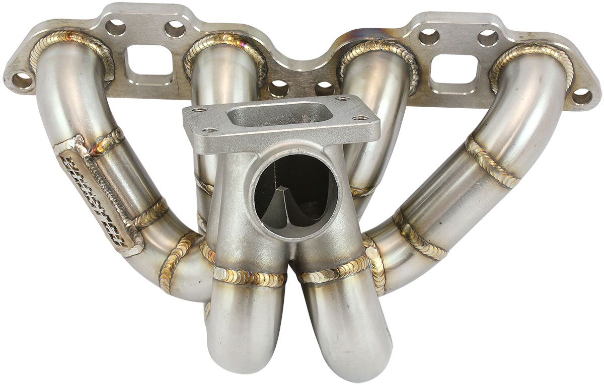 Aeroflow Nissan SR20 T3 Turbo Stainless Steel Manifold | 44mm EWG | High Mount