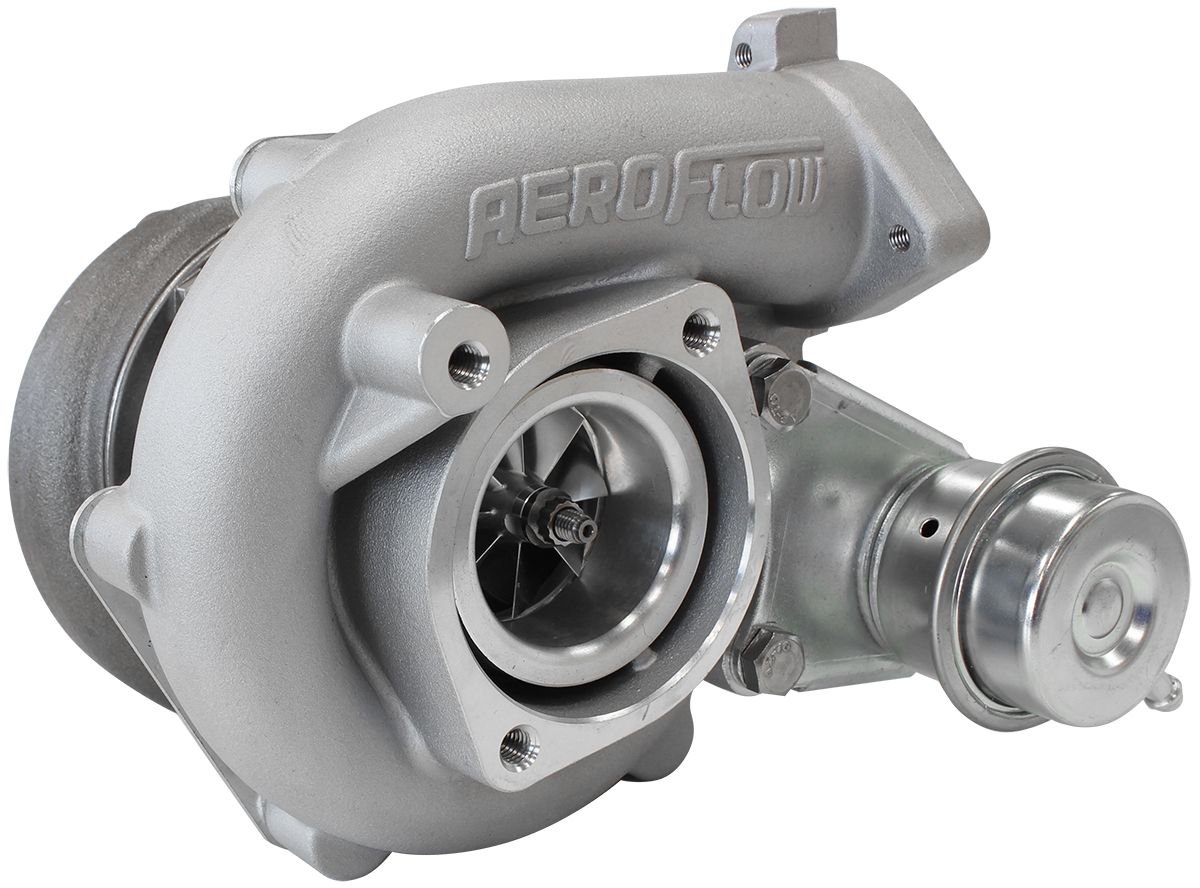 Aeroflow Boosted 4647 NISSAN .84 Turbocharger 440HP, Hi Temp Black Finish - Nissan Silvia S13 S14 S15 SR20DET Engine Series