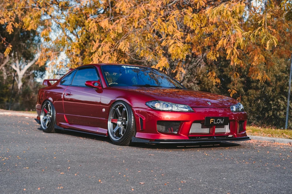 Flow Design Full Lip Splitter Set - OEM Standard - Nissan S15 / 200SX