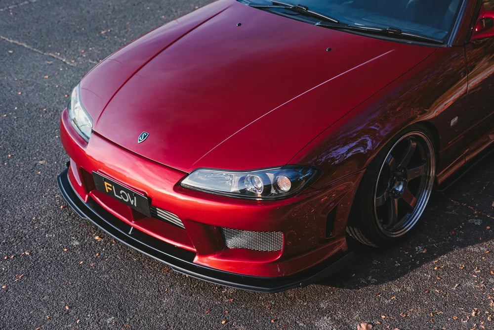 Flow Design Full Lip Splitter Set - OEM Standard - Nissan S15 / 200SX