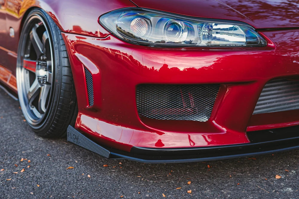 Flow Design Full Lip Splitter Set - OEM Standard - Nissan S15 / 200SX