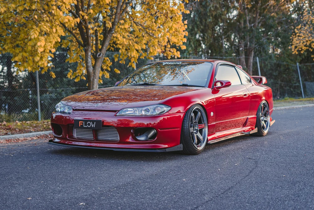 Flow Design Full Lip Splitter Set - OEM Standard - Nissan S15 / 200SX