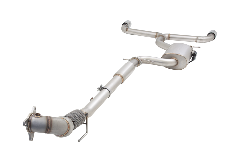 XForce 3in Turbo Back Varex Exhaust System Stainless Steel - VW Golf MK6 / Scirocco
