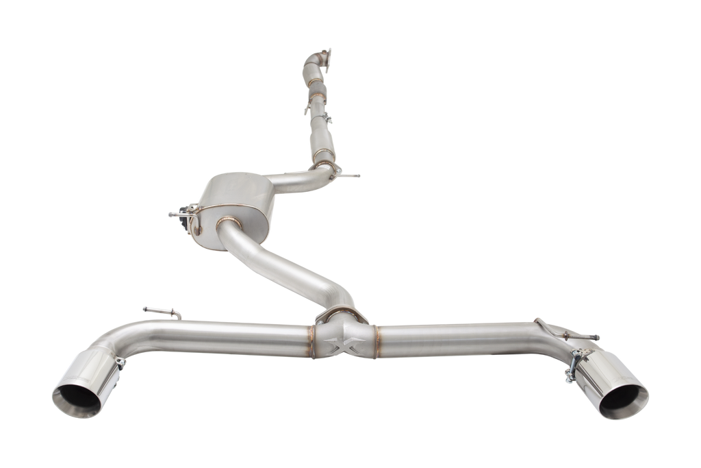 XForce 3in Turbo Back Varex Exhaust System Stainless Steel - VW Golf MK6 / Scirocco