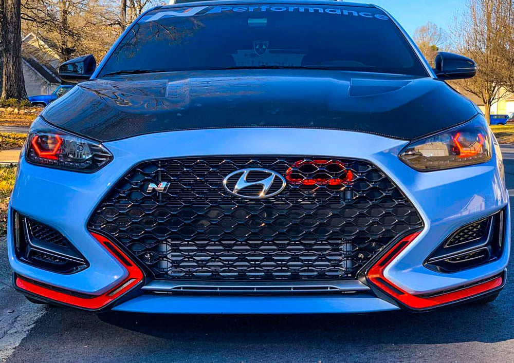 Velossa Tech Design (non-DCT) BIG MOUTH Ram Air Intake Snorkel - 2019-2022 Hyundai Veloster N