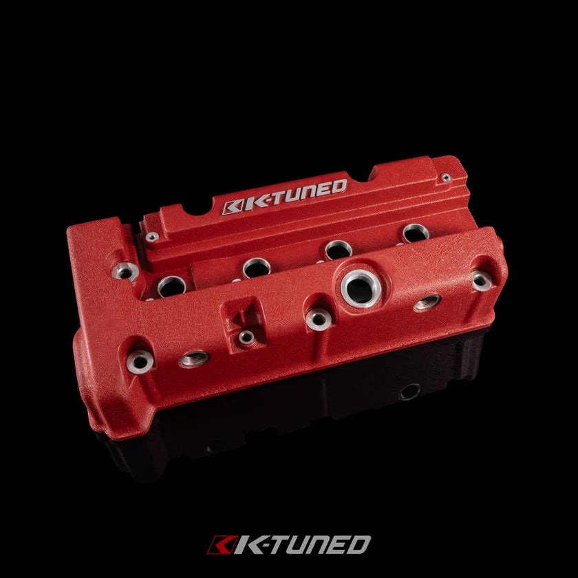 K-Tuned Vented Valve Cover - Wrinkle Red - Honda K-Series Engine