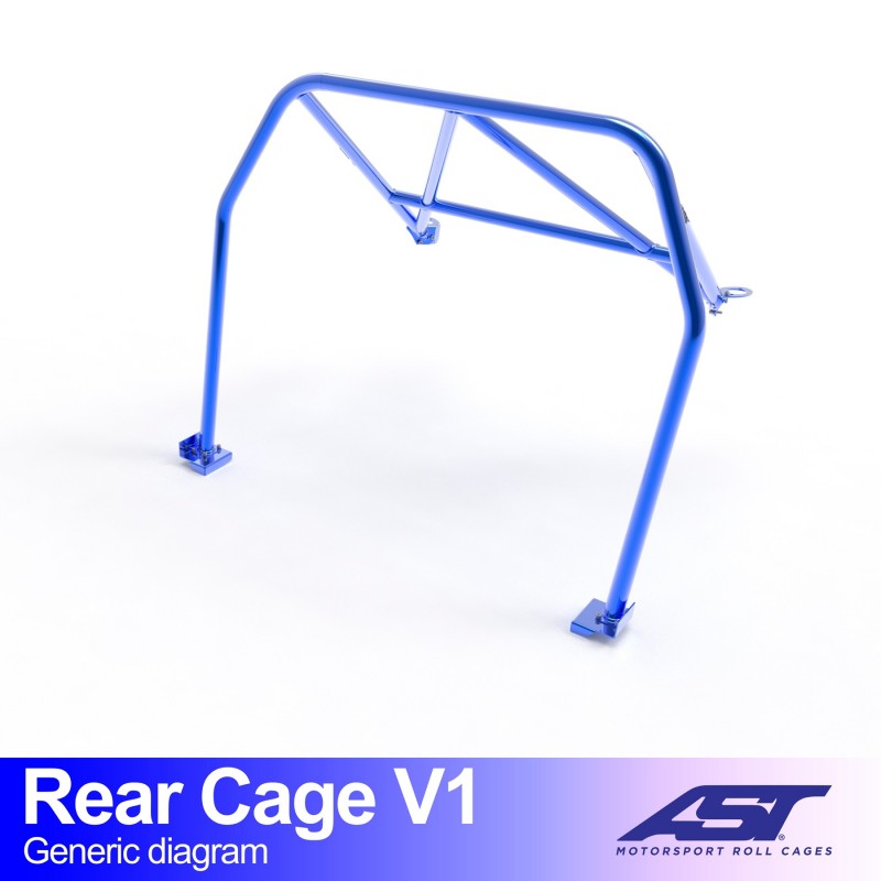 AST Rollcages V1 Bolt-In Rear Roll Cage - Mazda MX-5 NB 1998-2005