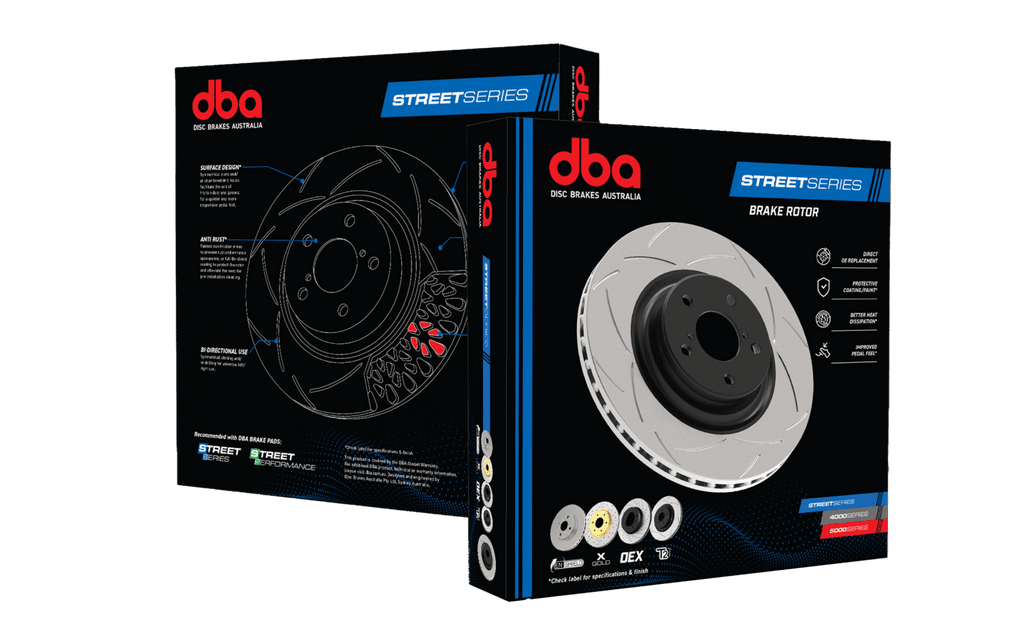 DBA Street Series T2 Slotted Rear Rotors - Nissan Silvia S14/S15 SR20DET