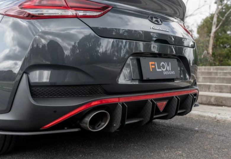 Flow Design Full Lip Splitter Set - Hyundai i30N Fastback PD FL 2022+