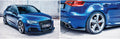 Flow Design Full Lip Splitter Set (Gloss Black) - Audi RS3 8V Sportback (Pre-Facelift)