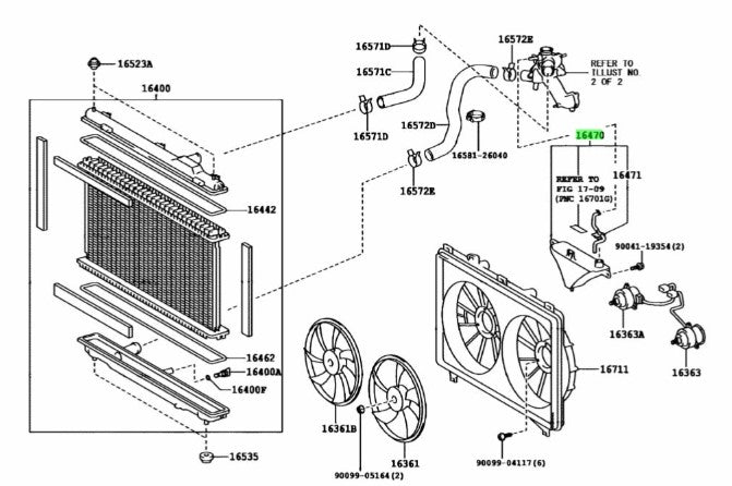 Toyota Radiator Tank Reserve Assy (Genuine Part) -  Toyota Mark X