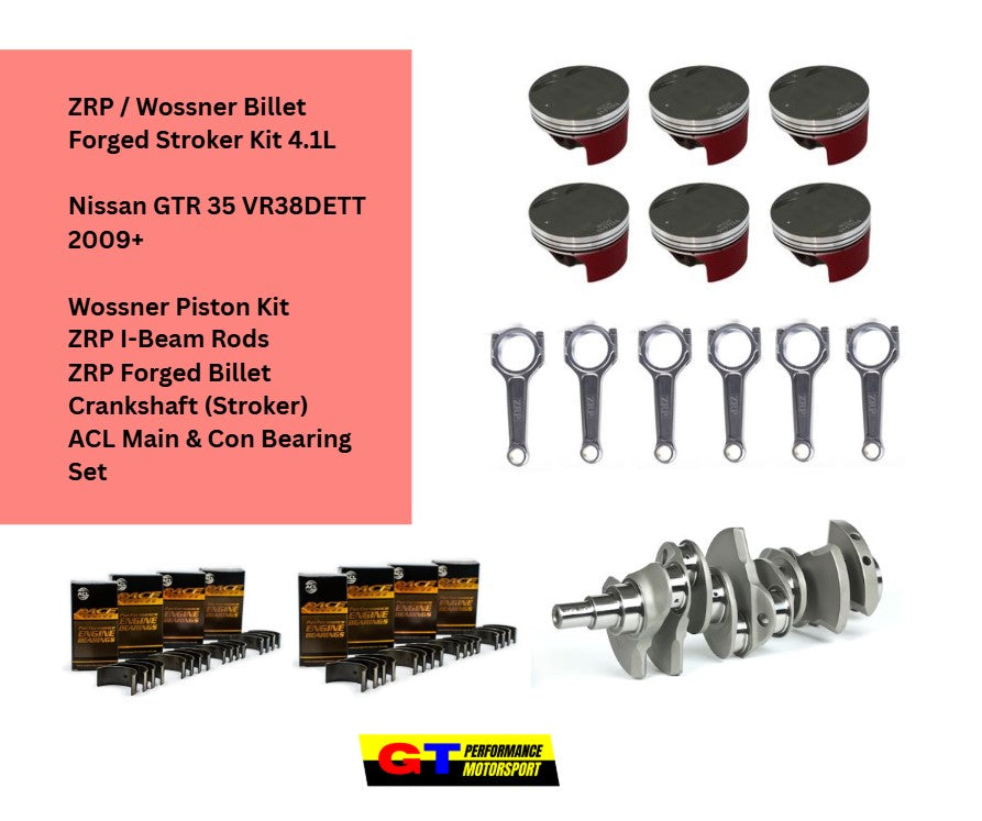 ZRP / Wossner Billet Forged Stroker Kit 4.1L - Nissan GTR 35 VR38DETT 2009+