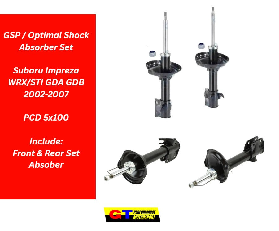 GSP / Optimal Shock Absorber Set - Subaru Impreza WRX/STI GDA GDB 2002-2007
