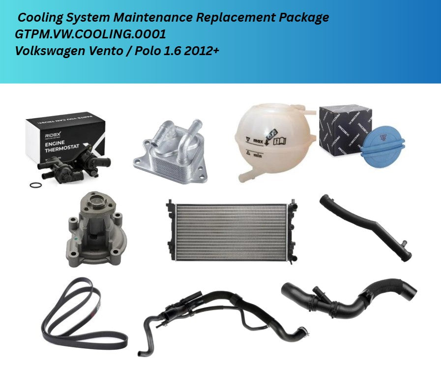 Stellox / RIDEX / Gates / SRLine Cooling System Maintenance Replacement Package - Volkswagen Vento / Polo 1.6 2012+