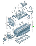 Volkswagen Cylinder head Assy (Without Camshaft) (Genuine Part) - Volkswagen Golf R32 MK5 (CCZB engine Code)