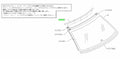 Subaru Rear Window Moulding Upper (Genuine Part) - Subaru Impreza WRX/STI GC8 1992-2000