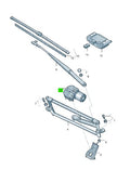 Audi/Volkswagen Wiper motor without crank Assy (Genuine Part) - Volkswagen Golf R