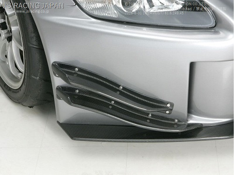 J’S Racing Front Twin Canards for Type-S Bumper - Honda S2000 AP1/AP2 1999-2009