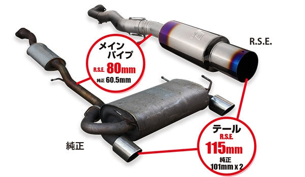 RSE FULL TITANIUM MUFFLER FAIRLADY Z Z33 TYPE-R (SINGLE) - Nissan FAIRLADY Z Z33 350Z VQ35DE VQ35HR (Copy)
