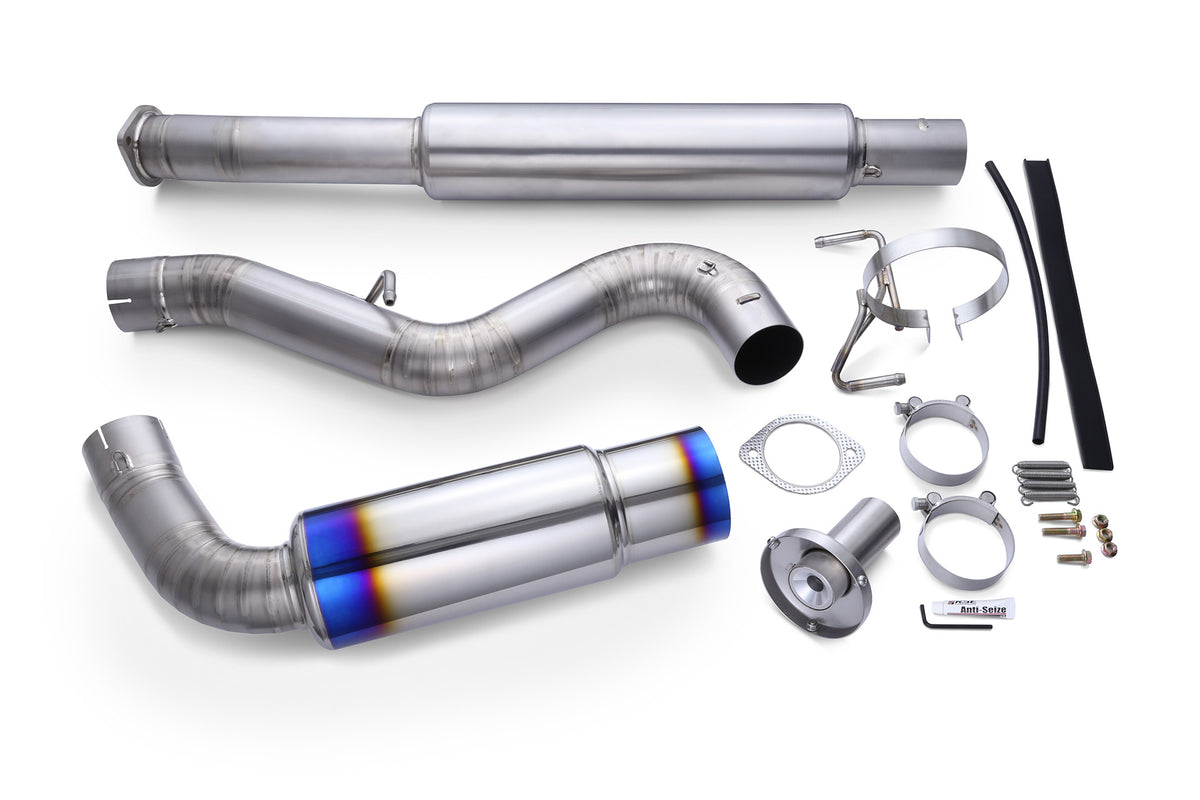RSE FULL TITANIUM MUFFLER SINGLE TYPE-80 Ver.3 - Toyota 86 GR86 2012-2021+/ Subaru BRZ ZC6 ZD8 2012-2021+