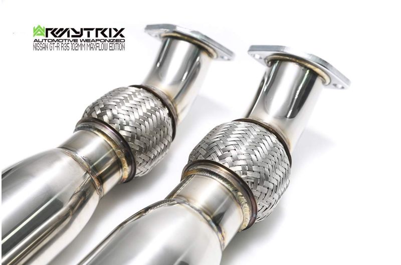 Armytrix Stainless 102mm Valvetronic Cat-Back - 2009-2017 Nissan R35 GT-R