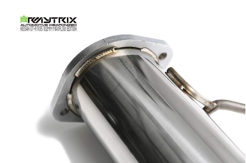 Armytrix Stainless 102mm Valvetronic Cat-Back - 2009-2017 Nissan R35 GT-R