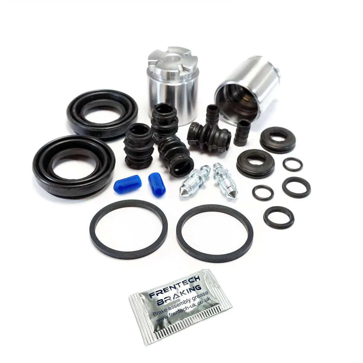 Frentech 2x Rear Caliper Repair Kits & Pistons - Nissan Silvia S15 SR20DET