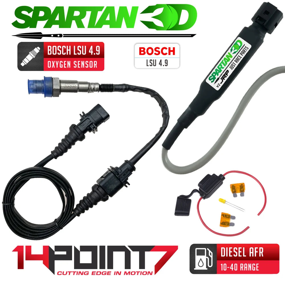 JRP Spartan 3D Lite v2 Diesel Wideband Controller &amp; Bosch 4.9 Oxygen Sensor - Universal